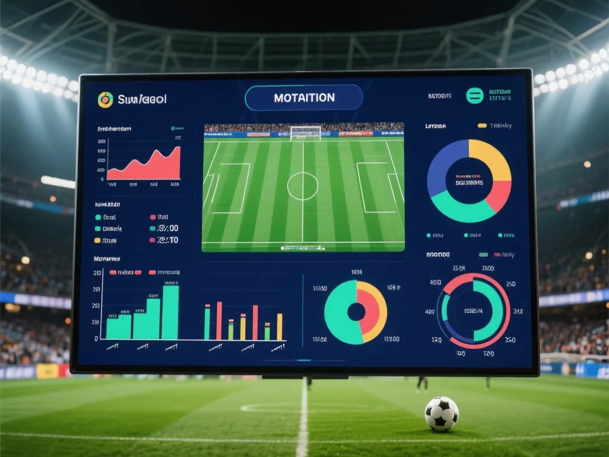 賽事即時數據分析畫面