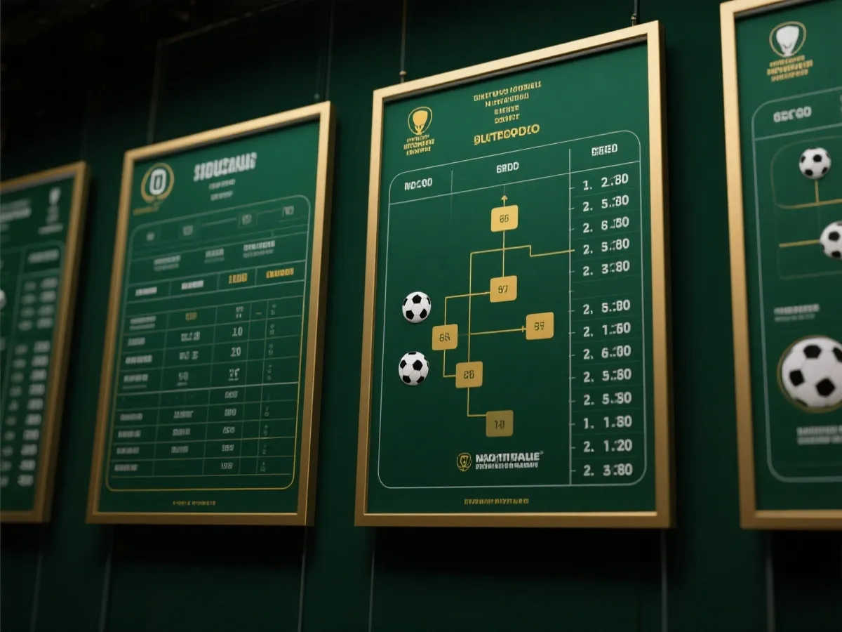 世界盃賽程與賽果關聯示意圖